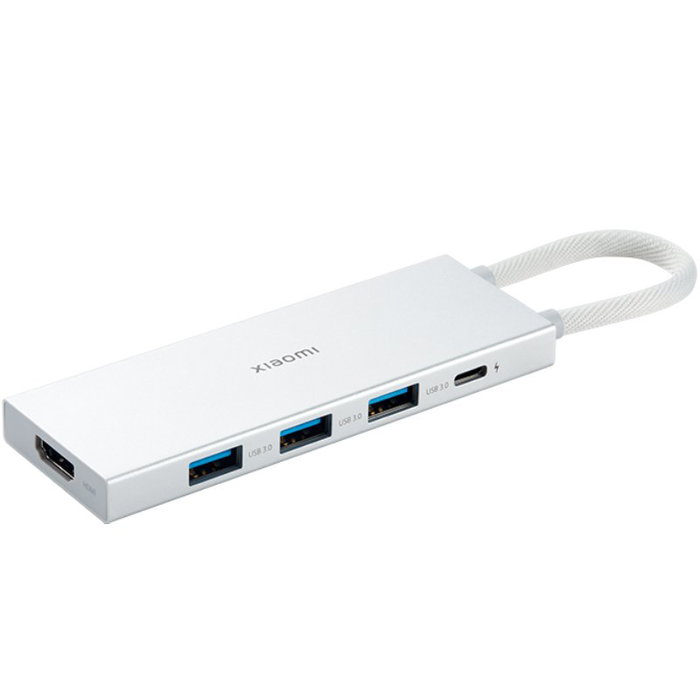 Xiaomi Hub 5 en 1 Tipo-C con HDMI y 3 puertos USB-A, Blanco Xiaomi Hub 5 en 1 Tipo-C con HDMI y 3 puertos USB-A, Blanco